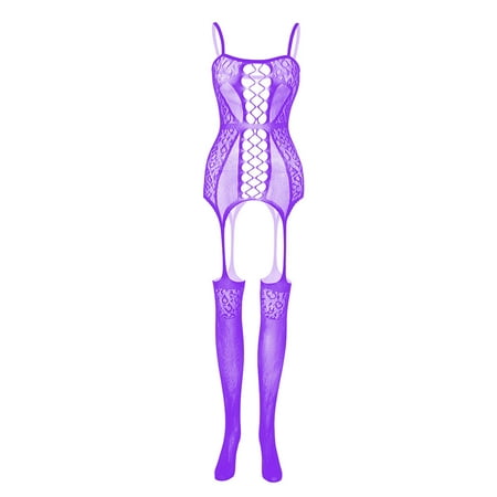 Cathalem Women s Lingerie Set with Robe Womens Spaghetti Strap Lace Stockings Thigh High Fishnet Stockings for Women Lingerie Underwear Purple One Size
Cathalem Women s Lingerie Set with Robe Womens Spaghetti Strap Lace Stockings Thigh High Fishnet Stockings for Women Lingerie Underwear Purple One Size