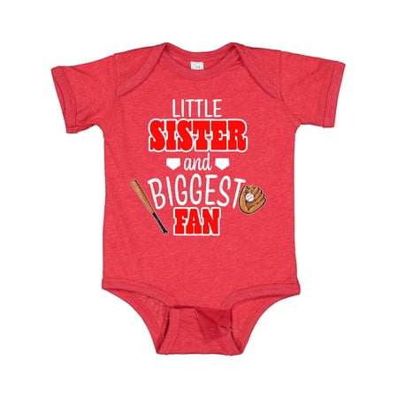 Inktastic Little Sister and Biggest Fan Baseball Glove and Bat Gift Baby Girl Bodysuit
Inktastic Little Sister and Biggest Fan Baseball Glove and Bat Gift Baby Girl Bodysuit