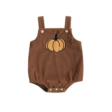 Baby Girls Boys Corduroy Rompers Halloween Clothes Pumpkin/Witch Hat/Ghost Pattern Sleeveless Straps Jumpsuits Bodysuits
Baby Girls Boys Corduroy Rompers Halloween Clothes Pumpkin/Witch Hat/Ghost Pattern Sleeveless Straps Jumpsuits Bodysuits