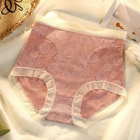 Quealent Underpants For Women Women High Waist Mesh Lace Underwear Transparent Hollow Out Panties Bow Seamless Briefs Pink XL
Quealent Underpants For Women Women High Waist Mesh Lace Underwear Transparent Hollow Out Panties Bow Seamless Briefs Pink XL