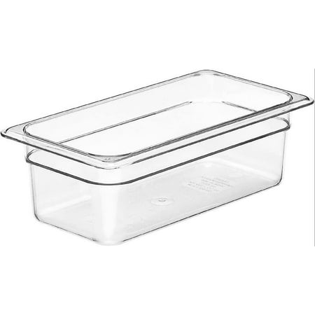 1/3 GN Food Pan 4 Deep 6/PK Clear 34CW-135