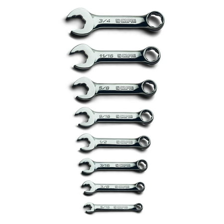 Capri Tools WaveDrive Pro Stubby Combination Wrench Set 5/16 to 3/4 in. SAE 8-Piece with Heavy Duty Canvas Pouch
Capri Tools WaveDrive Pro Stubby Combination Wrench Set 5/16 to 3/4 in. SAE 8-Piece with Heavy Duty Canvas Pouch