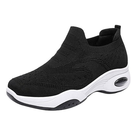 Sneakers for Women Fashion Autumn Women Sports Flat Bottom Non Slip Lightweight Fly Woven Mesh Breathable Solid Color Slip On Womens Sneakers Mesh Black 40
Sneakers for Women Fashion Autumn Women Sports Flat Bottom Non Slip Lightweight Fly Woven Mesh Breathable Solid Color Slip On Womens Sneakers Mesh Black 40