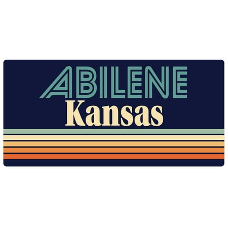 Abilene Kansas 5 x 2.5-Inch Fridge Magnet Retro Design