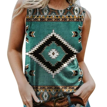 koaiezne Women Casual Aztec Print Round Neck Shirts Sleeveless Vest Tops Loose Splice T Shirts Camisole with Padded Bra for Women Cute Girl
koaiezne Women Casual Aztec Print Round Neck Shirts Sleeveless Vest Tops Loose Splice T Shirts Camisole with Padded Bra for Women Cute Girl