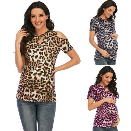 Tejiojio Maternity/Labor/Nursing Clothing Clearance Women Off-the-shoulder Leopard Top Maternity T-shirt Plus Size Maternity Wear
Tejiojio Maternity/Labor/Nursing Clothing Clearance Women Off-the-shoulder Leopard Top Maternity T-shirt Plus Size Maternity Wear