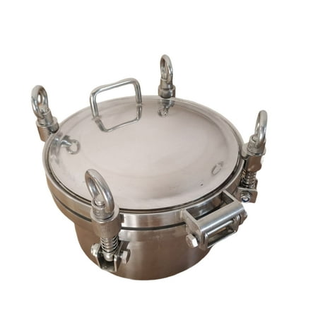 INTSUPERMAI Sanitary Circular Manhole Manway Cover Stainless Steel 200mm