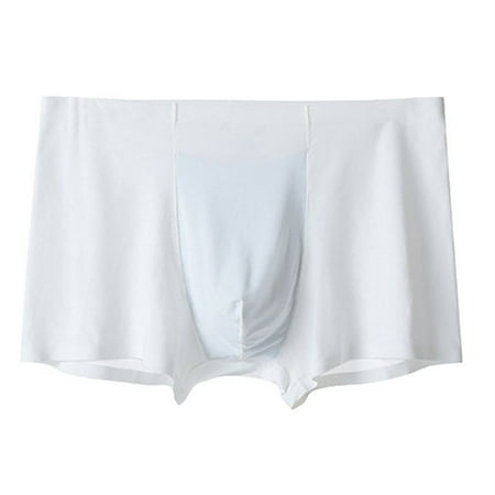 ALSLIAO Mens Ice Silk Underwear Boxer Briefs Shorts Breathable Pouch Underpants Trunks White L
ALSLIAO Mens Ice Silk Underwear Boxer Briefs Shorts Breathable Pouch Underpants Trunks White L