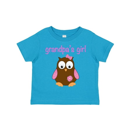 Inktastic Grandpa s Girl - Owl Gift Toddler Toddler Girl T-Shirt