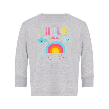 Hello Rainbow And Clouds Long Sleeve Toddler -Image by Shutterstock 3 Toddler 
Hello Rainbow And Clouds Long Sleeve Toddler -Image by Shutterstock 3 Toddler