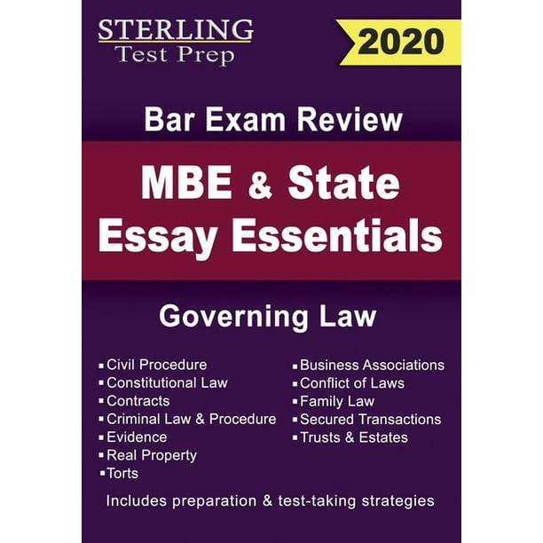 Sterling Test Prep MBE and State Essays Essentials: Governing Law for Bar Exam Review (Paperback)