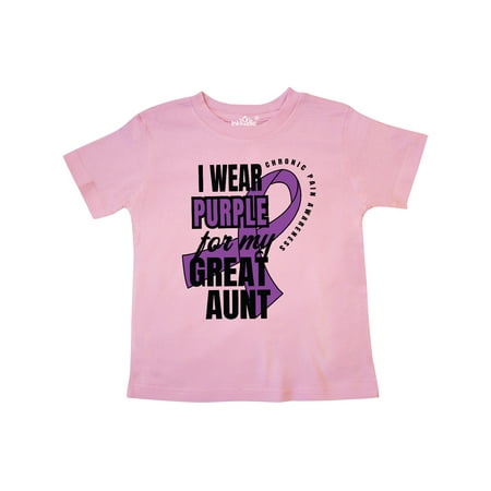 Inktastic Chronic Pain I Wear Purple For My Great Aunt Gift Toddler Boy or Toddler Girl T-Shirt
Inktastic Chronic Pain I Wear Purple For My Great Aunt Gift Toddler Boy or Toddler Girl T-Shirt
