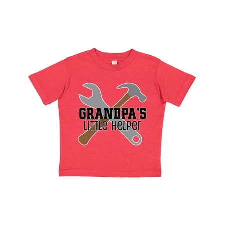 Inktastic Grandpa Little Helper Gift Toddler Boy Girl T-Shirt