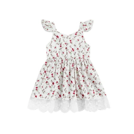 Bagilaanoe Baby Girls Summer Dress Sleeveless Floral Printed Lace Hem Sweet Sling Dress for 3-24 Months
Bagilaanoe Baby Girls Summer Dress Sleeveless Floral Printed Lace Hem Sweet Sling Dress for 3-24 Months