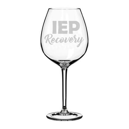 Wine Glass Goblet Special Education Teacher IEP Recovery (20 oz Jumbo)