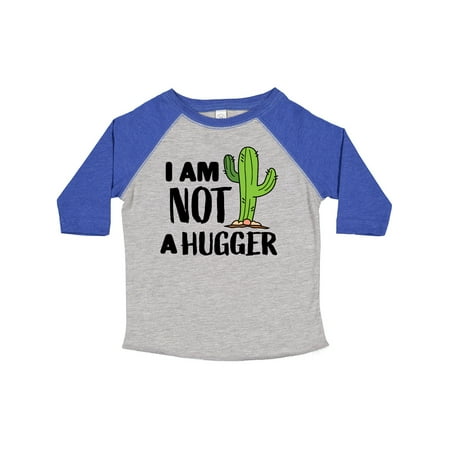 Inktastic I Am Not a Hugger with Cactus Gift Toddler Boy or Toddler Girl T-Shirt