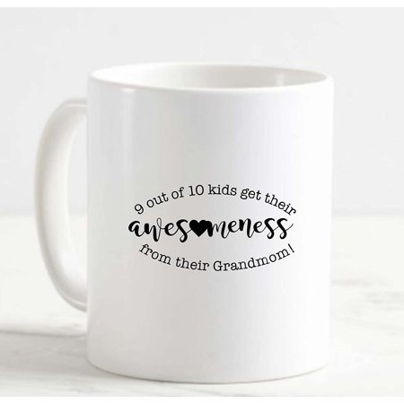 Coffee Mug 9 Out Of 10 Kids Awesomeness From Grandmom! Heart Family Love White Cup Funny Gifts for work office him her
Coffee Mug 9 Out Of 10 Kids Awesomeness From Grandmom! Heart Family Love White Cup Funny Gifts for work office him her