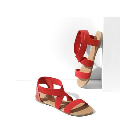 Women‘s Elastic Ankle Strap Flat Sandals Summer Dressy Shoes Cute Strappy Gladiator Sandals Women‘s Footwear
Women‘s Elastic Ankle Strap Flat Sandals Summer Dressy Shoes Cute Strappy Gladiator Sandals Women‘s Footwear