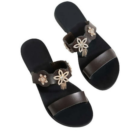 Women s Slide Sandals Summer Open Toe Slip on Flat Sandals Metal Buckle Low Heel Sandals Casual Comfortable Beach Vacation Slippers
Women s Slide Sandals Summer Open Toe Slip on Flat Sandals Metal Buckle Low Heel Sandals Casual Comfortable Beach Vacation Slippers