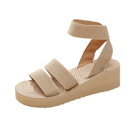 Sandals Women Fashion Dressy Fashion Spring And Summer Sandals Thick Bottom Wedge Heel Elastic Band Slip On Lightweight And Comfortable Womens Shoes Slip On Casual
Sandals Women Fashion Dressy Fashion Spring And Summer Sandals Thick Bottom Wedge Heel Elastic Band Slip On Lightweight And Comfortable Womens Shoes Slip On Casual