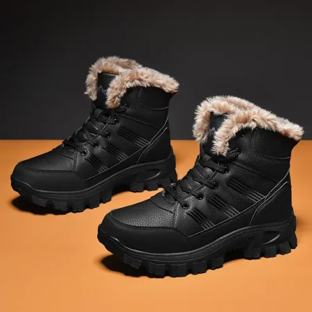 Men‘s High Top Platform Non-slip Lace Up Hiking Snow Boots Warm Fleece Shoes For Winter
Men‘s High Top Platform Non-slip Lace Up Hiking Snow Boots Warm Fleece Shoes For Winter