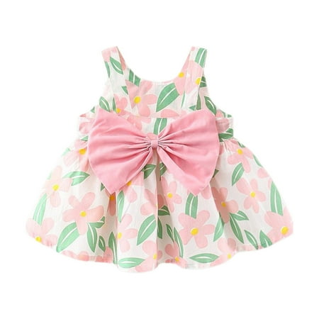 Lovskoo 3M-3T Infant Baby Girl Tutu Summer Dress Sleeveless Casual Floral Backless Princess Dresses Swing Sundress With Hat Beachwear Pink
Lovskoo 3M-3T Infant Baby Girl Tutu Summer Dress Sleeveless Casual Floral Backless Princess Dresses Swing Sundress With Hat Beachwear Pink