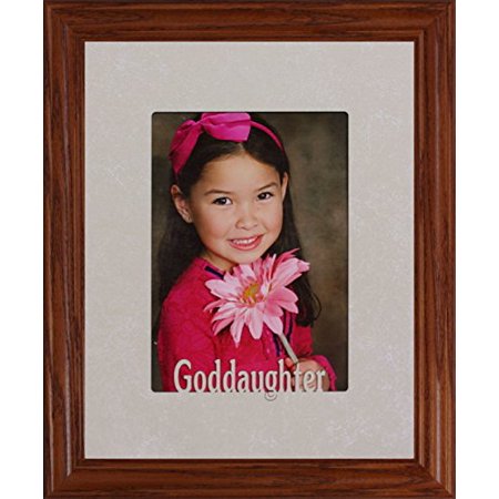 Goddaughter Frame ~ Holds A Portrait 5X7 Picture/Photo (Fruitwood)