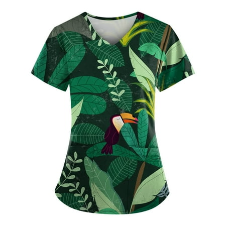 TKing Fashion Independence Day Women Plus Size Scrubs Top V-Neck Short Sleeve Printed Pockets Work Blouse for Women Green 4XL
TKing Fashion Independence Day Women Plus Size Scrubs Top V-Neck Short Sleeve Printed Pockets Work Blouse for Women Green 4XL