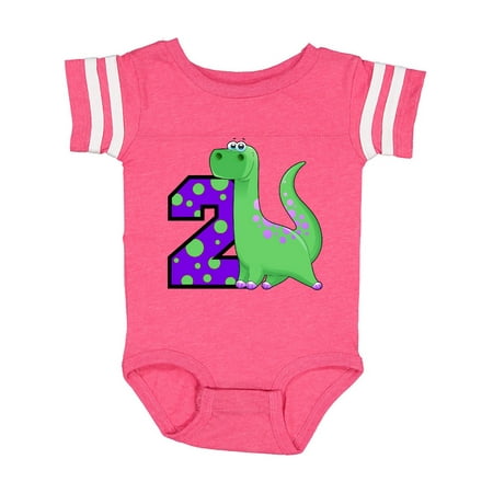 Inktastic 2nd Birthday Dinosaur Gift Baby Boy Bodysuit