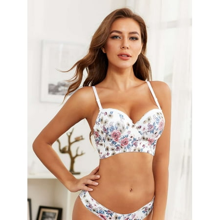 Women Push Up Bra Fashion Comfortable Gathering Bra with Underwire Back Double Row Buckle Straps (panties Not Included)
Women Push Up Bra Fashion Comfortable Gathering Bra with Underwire Back Double Row Buckle Straps (panties Not Included)