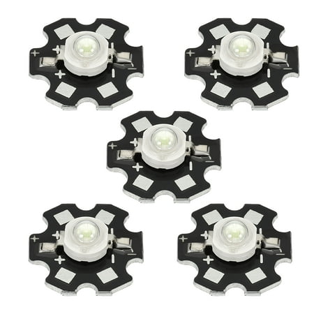 

Uxcell 3.2-3.4VDC 3W 160lm Replacement COB LED Light Chip Bead Green 5 Pack