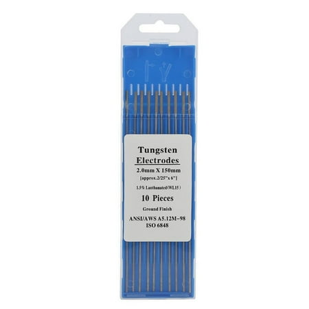 Goodhd 10Pcs Stainless Steel Metal Welding WL15 Lanthanum Tungsten TIG Electrodes New
Goodhd 10Pcs Stainless Steel Metal Welding WL15 Lanthanum Tungsten TIG Electrodes New