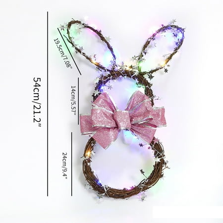 Rattan Rattan Wreath Easter Lantern DIY Handmade Rabbit Shape Wreath Pendant Decoration Rabbit Style Foldable Wreath
Rattan Rattan Wreath Easter Lantern DIY Handmade Rabbit Shape Wreath Pendant Decoration Rabbit Style Foldable Wreath
