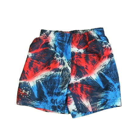 Pre-owned Under Armour Boys Red | White | Blue Trunks size: 2T