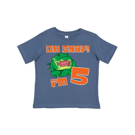 Inktastic Oh Snap! I m 5 Cute Green Alligator Gift Toddler Boy or Toddler Girl T-Shirt
Inktastic Oh Snap! I m 5 Cute Green Alligator Gift Toddler Boy or Toddler Girl T-Shirt