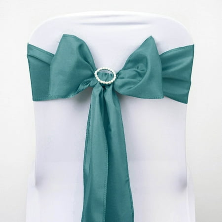 Efavormart 5 PCS TURQUOISE Polyester Chair Sashes Tie Bows for Wedding Events Decor Chair Bow Sash Party Decor Supplies - 6x108
Efavormart 5 PCS TURQUOISE Polyester Chair Sashes Tie Bows for Wedding Events Decor Chair Bow Sash Party Decor Supplies - 6x108