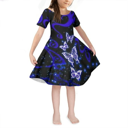NETILGEN Starry Sky Glowing Butterflies Design Casual Dresses Comfortable Trend Toddler Girls Princess Dress with Sleeve Fit 5-6 Years Old
NETILGEN Starry Sky Glowing Butterflies Design Casual Dresses Comfortable Trend Toddler Girls Princess Dress with Sleeve Fit 5-6 Years Old