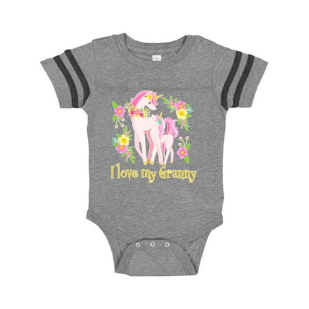 Inktastic I Love My Granny Unicorn with Pink and Yellow Flowers Gift Baby Boy or Baby Girl Bodysuit
Inktastic I Love My Granny Unicorn with Pink and Yellow Flowers Gift Baby Boy or Baby Girl Bodysuit