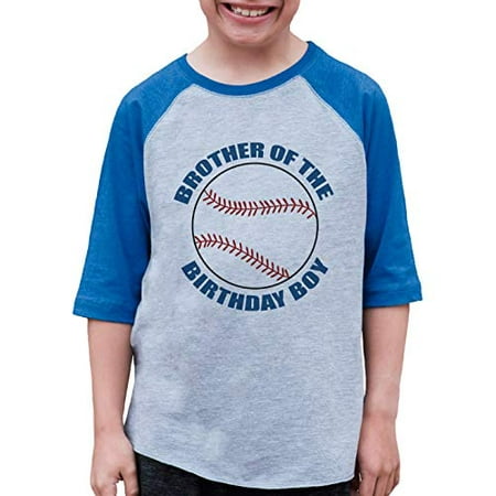 7 ate 9 Apparel Boy s Brother Baseball Blue Raglan Tee