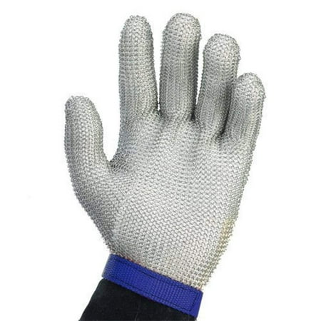 ALFA International 515 L Stainless Steel Mesh Safety Glove Large 10 11