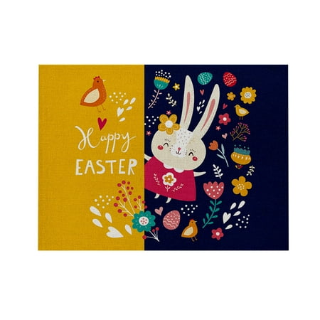 Cglfd Christmas decorations Clearance Place Mats 1PC Easter Kitchen Waterproof Insulation Cotton And Linen Western Placemat
Cglfd Christmas decorations Clearance Place Mats 1PC Easter Kitchen Waterproof Insulation Cotton And Linen Western Placemat