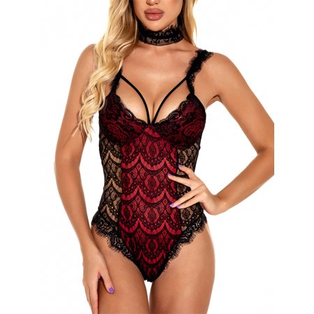 YCCOTO Womens Lace Lingerie Sexy Sleepwear Jumpsuit Sheer Nightwear Babydoll Sleeveless Bodysuit Underwear
YCCOTO Womens Lace Lingerie Sexy Sleepwear Jumpsuit Sheer Nightwear Babydoll Sleeveless Bodysuit Underwear