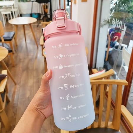 KEYBANG 2L Large-capacity Water Bottle With Bounce Cover Time Scale Reminder Leak-proof Frosted Cup Outdoor Sports And Fitness Pink
KEYBANG 2L Large-capacity Water Bottle With Bounce Cover Time Scale Reminder Leak-proof Frosted Cup Outdoor Sports And Fitness Pink