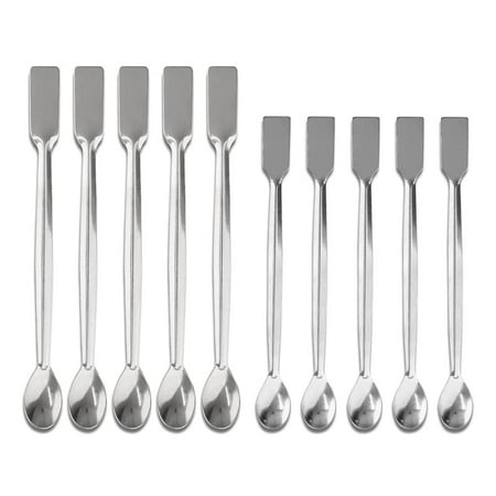 Stainless Steel Lab Scoop 10 PCS Double Ended Lab Spoon Mini Laboratory Spatula for Reagent Sampling Mixing Measuring
Stainless Steel Lab Scoop 10 PCS Double Ended Lab Spoon Mini Laboratory Spatula for Reagent Sampling Mixing Measuring