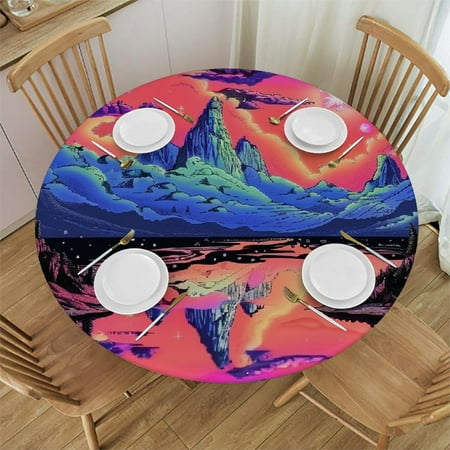 Sheronv Stars Clouds Mountain Round Table Cover Stain Resistant Washable Indoor Outdoor Tablecloth Kitchen Dining Wedding Parties 100% Polyester Fiber 38-42
Sheronv Stars Clouds Mountain Round Table Cover Stain Resistant Washable Indoor Outdoor Tablecloth Kitchen Dining Wedding Parties 100% Polyester Fiber 38-42