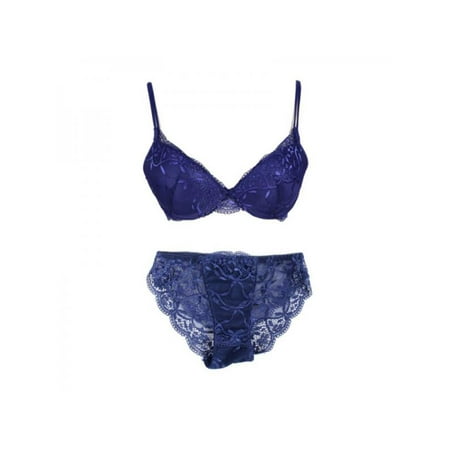 Sexy Women Lace Floral Bralette Push Up Bra and Panty Set Lingerie Sleepwear Gift Ladies Bra & Brief Sets Hollow Out Bras Set