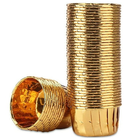 50Pcs Aluminum Foil Cupcake Cups Disposable Muffin Liners Baking Cups Aluminum Cupcake Tip Pan Ramekin Holders Little Pudding Cups-Gold
50Pcs Aluminum Foil Cupcake Cups Disposable Muffin Liners Baking Cups Aluminum Cupcake Tip Pan Ramekin Holders Little Pudding Cups-Gold