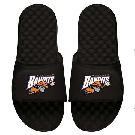 Men s ISlide Black Buffalo Bandits Primary Logo Slide Sandals