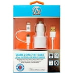 Arsenal Gear AGKIT2W Cable and Car Charger, 6', White