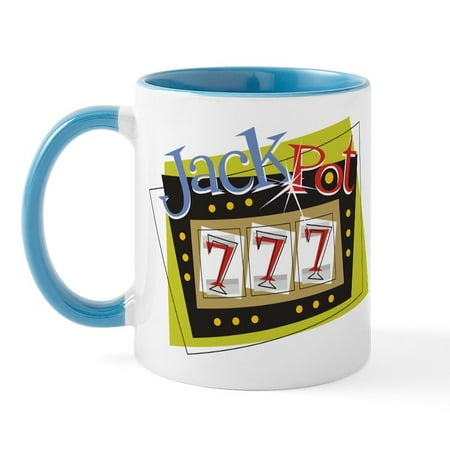 CafePress - Jackpot Mug - 11 oz Ceramic Mug - Novelty Coffee Tea Cup